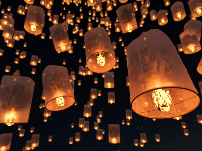 Lantern Festival in Malaga⁣